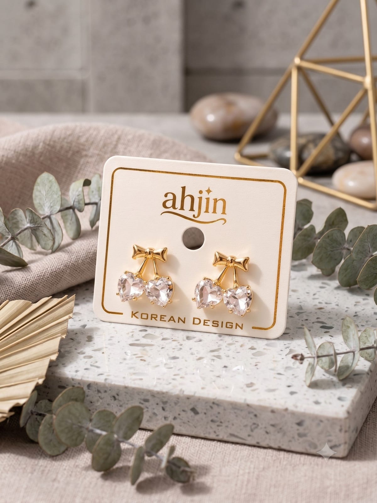 Korean Design Bow Earrings