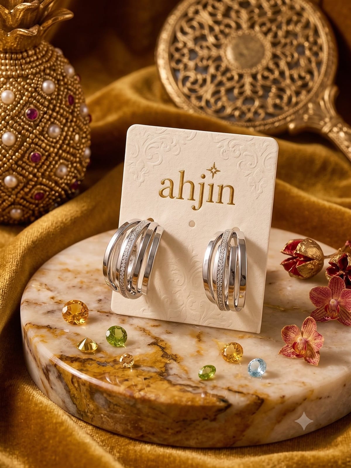 Silver Hoop Earrings