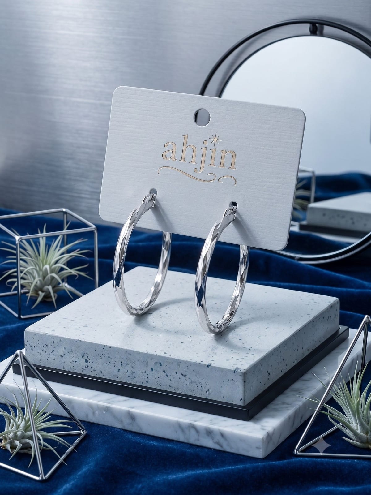 Elegant Silver Hoop Earrings